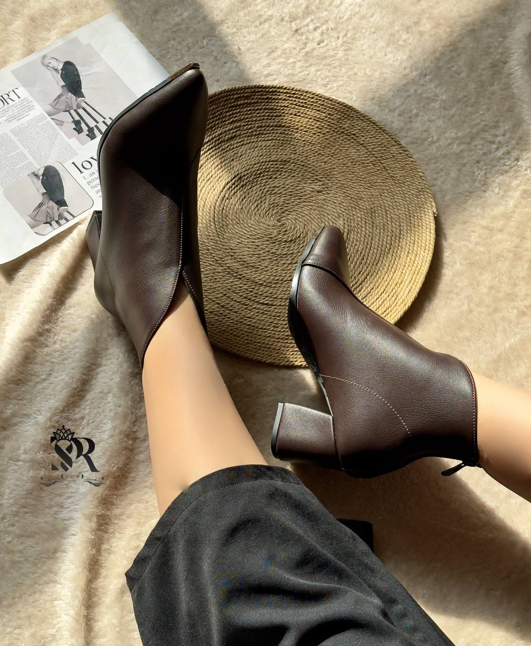 بوت پاشنه دار زنانه فوق شیک کیفیت اصلی ترند سال