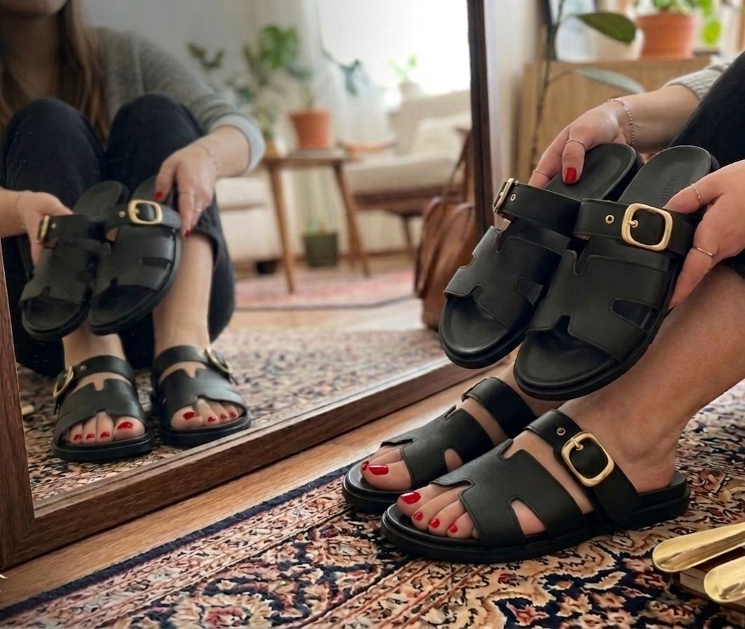 صندل اسپورت تاستونی هرمس کیفیت اصلی متریال اورجینال