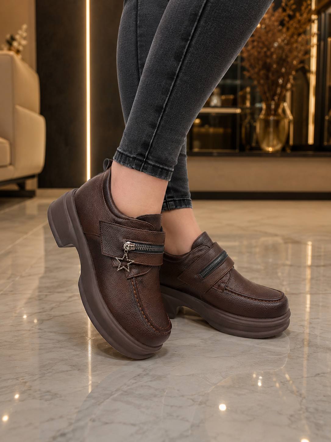 لوفر لژدار چسبی چرم کیفیت اصلی مدل پاپرک